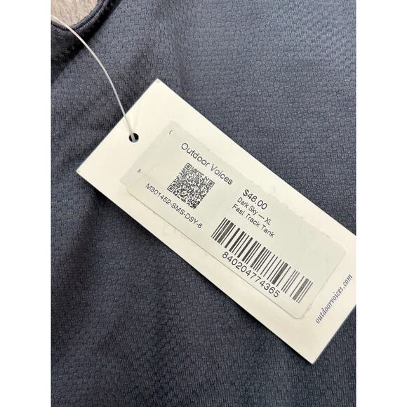 NWT Outdoor Voices Womens Dark Sky Stretch Wide Strap Fast Track Tank Size XL - Picture 3 of 8